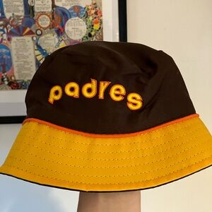 Retro San Diego Padres Reversible Bucket Hat